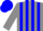 Silk - Grey, blue 's' and stripes, blue cap