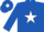 Silk - Royal blue, white star and diamond on cap