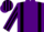 Silk - Purple, black braces, striped sleeves and cap