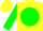 Silk - Yellow, yellow 'h' on green ball, green cuffs on sleeves