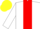 Silk - WHITE, red panel, black armlet, yellow cap