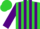 Silk - Lime, purple stripes and cuffs on sleeves