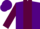 Silk - Purple, maroon stripe, maroon arms, purple cap