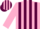 Silk - pink, maroon stripes, pink sleeves