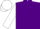 Silk - Purple, white lightning bolt, white sleeves, white cap
