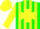 Silk - Green, yellow maltese cross, yellow stripes on sleeves, yellow cap