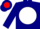 Silk - Navy blue, red 'c' on white ball
