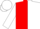 Silk - Red and white diagonal halves, black emblem, red and white sleeves, red and white cap