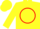 Silk - Yellow, yellow 'cg' on red circle