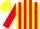 Silk - Yellow, red rising sun, red stripes on sleeves, yellow cap