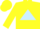 Silk - Yellow, light blue triangle, yellow cap