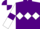 Silk - Purple, white diamond hoop, white sleeves, purple armlets, purple and white quartered cap