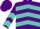 Silk - Purple, pink and turquoise chevrons