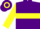 Silk - Purple, yellow hoop, yellow sleeves