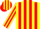 Silk - Yellow red stripes red g