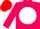 Silk - Hot pink, red 'et' on white ball, red cap