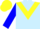 Silk - Light blue, yellow chevron, blue sleeves, yellow cap