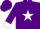 Silk - Purple, 's' on white star, white band and cuffs