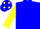 Silk - Blue, yellow dots, blue dots on yellow slvs