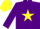 Silk - Purple,yellow star,purple and yellow cap