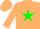 Silk - Tan, green star