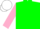 Silk - Green body, pink arms, white cap