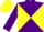 Silk - Purple body, yellow diabolo, purple arms, yellow cap