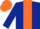 Silk - Dark blue body, orange stripe, dark blue arms, orange cap, dark blue checked
