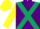 Silk - Purple, Dark Green cross belts, Yellow sleeves and cap