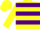 Silk - Yellow, purple hoops, race horse