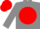 Silk - Grey, black 'nlg' on red ball, red cap