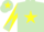 Silk - Light green, yellow star, light green arms, yellow diabolo, light green cap, yellow star