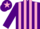 Silk - Purple & pink stripes, purple sleeves, pink star on cap