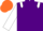 Silk - Purple, White epaulets and sleeves, Orange cap