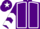 Silk - Purple, white seams, chevrons on sleeves, purple cap, white star