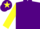 Silk - Purple, yellow sleeves, purple cap, yellow star