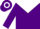 Silk - Purple, white yoke, white armlets on purple sleeves, purple and white hooped cap