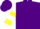Silk - Purple, yellow hearts, white and yellow bars on sleeves, purple cap