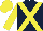 Silk - Dark blue body, yellow cross belts, yellow arms, yellow cap