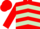 Silk - Red body, light green chevrons, red arms, red cap
