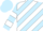 Silk - Light blue, white diagonal stripes, white hoops on sleeves