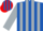 Silk - Royal Blue, red shield, Silver Stripes On Sleeves