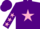 Silk - Purple, pink star, pink stars on sleeves, purple cap