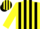 Silk - Yellow, Black Stripes, Yellow And Black Striped Cap