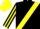 Silk - Black, yellow sash, striped sleeves, yellow cap