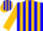 Silk - Blue, gold braces, gold stripes on sleeves