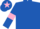 Silk - royal Blue, pink armlets, royal blue cap, pink star