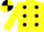 Silk - Yellow, black spots, quartered cap
