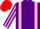 Silk - Purple, Pink braces, striped sleeves, Red cap