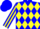 Silk - Lt blue, yellow 't' and diamonds on back, yellow stripe on sleeves